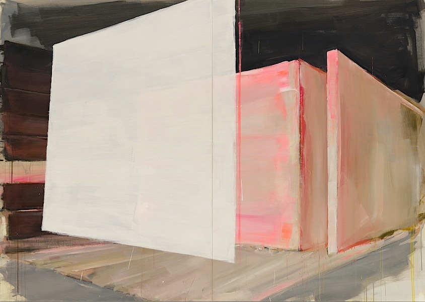 André Deloar: The Gap, 2017, acrylic and oil on canvas, 170 x 250 cm

